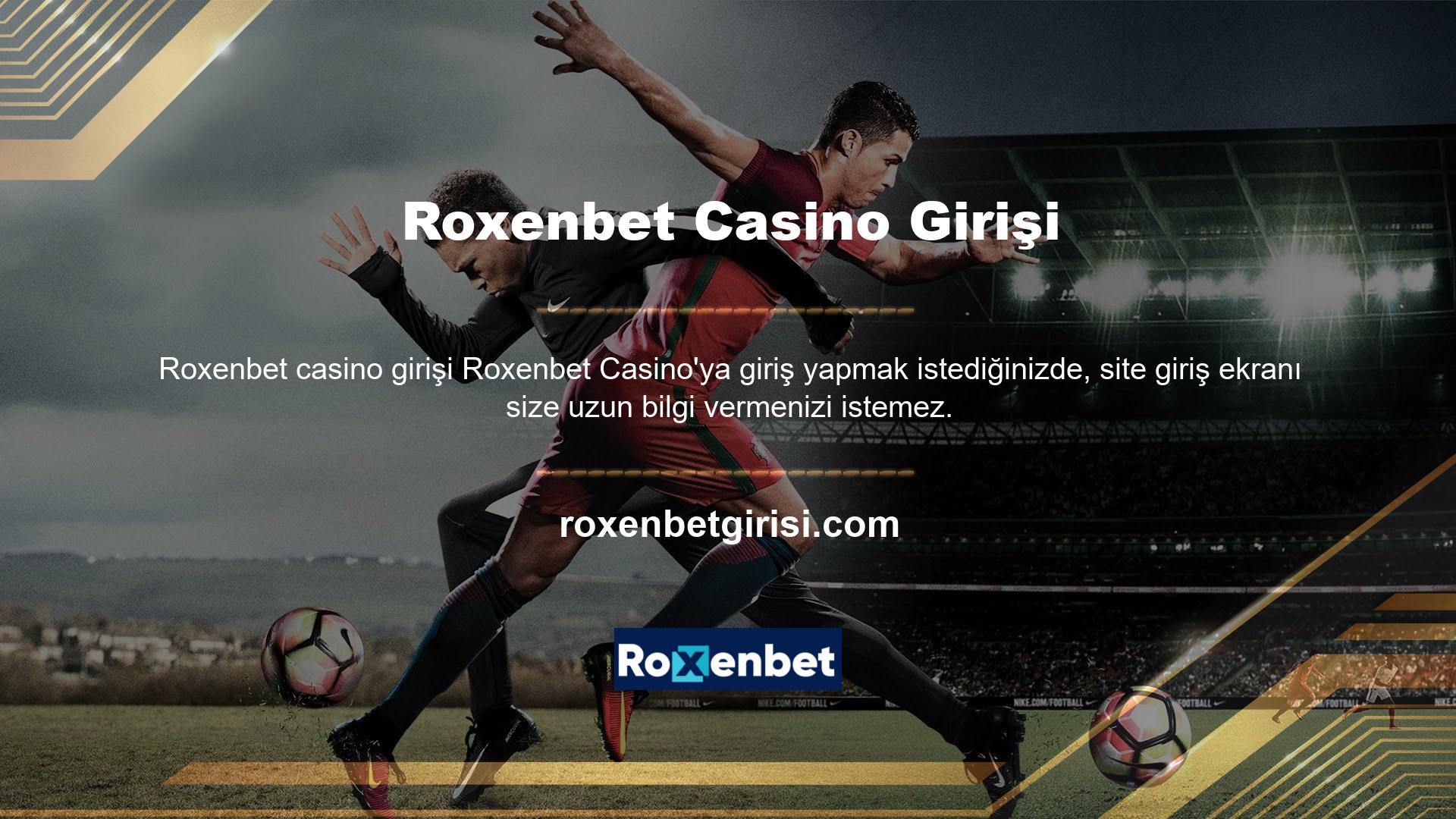 Giriş yapmak için Roxenbet Casino'nun adresini ve bahislerini bilmeniz gerekir